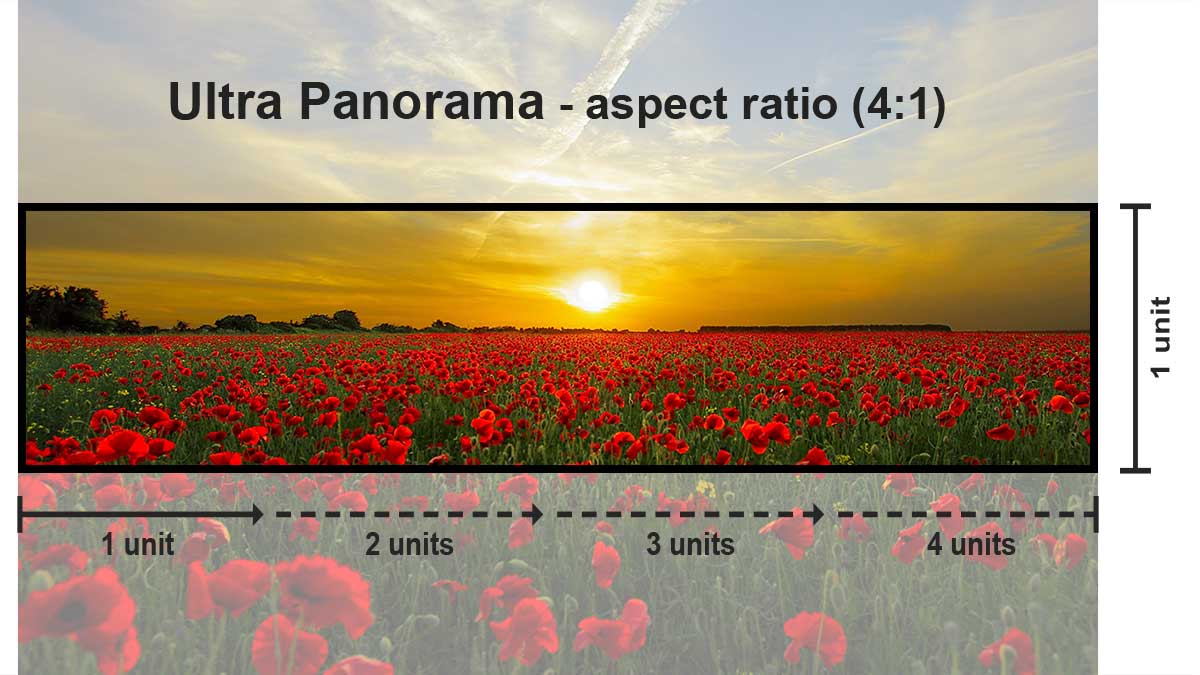 4:1 aspect ratio diagram