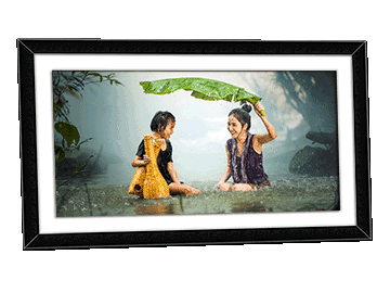 Holiday picture in a panoramic frame